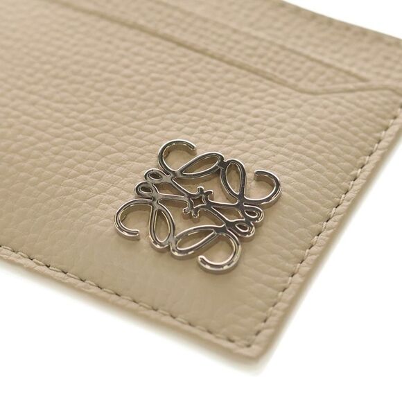 LOEWE Anagram Card Holder - Leather Beige C821075x09